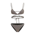 Beige Polyester Bikini