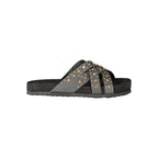 Black Polyurethane Women's Sandal