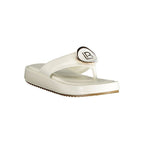 White Polyurethane Women Sandal