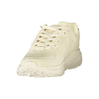 White Polyurethane Women's Sneaker