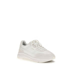 White Calf Leather Bos Taurus Athletic Sneakers