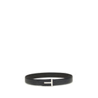 Black Calf Leather Bos Taurus Belt