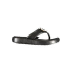 Black Polyurethane Women's Sandal