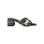 Black Polyurethane Women's Sandal