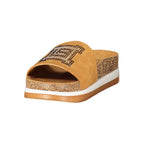 Brown Polyurethane Women's Slipper