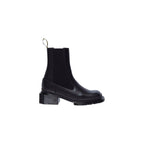 Black Leather Ankle Boots