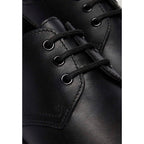 Black Leather Oxfords And Derbies