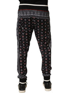 Black Bandana Crown Jogger Men Trouser Pants