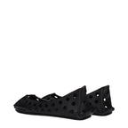 Black Leather Ballet Flats