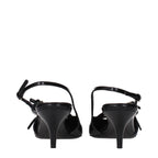 Black Leather High Heel Pumps