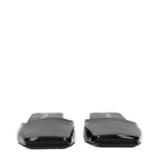 Black Leather Flat Sandals