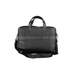 Black Polyurethane Men's Briefcase