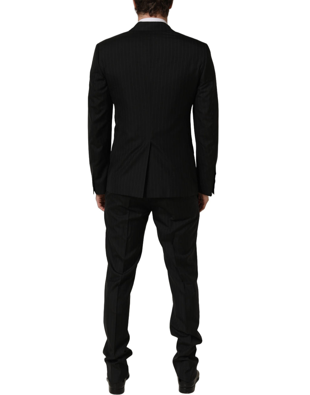 Black Stripes Slim Fit Formal 3 Piece Suit