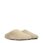 Beige Fur Slippers
