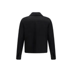 Black Cotton Full-Length Jacket