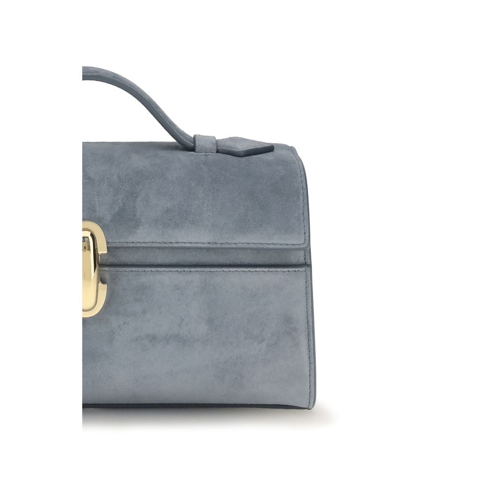 Blue Calf Leather Bos Taurus Handbag