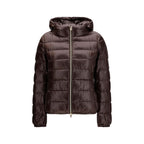 Brown Polyamide Full-Length Jacket