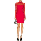 Multicolor Elastane Cocktail Dress