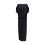 Black Viscose Casual Dress