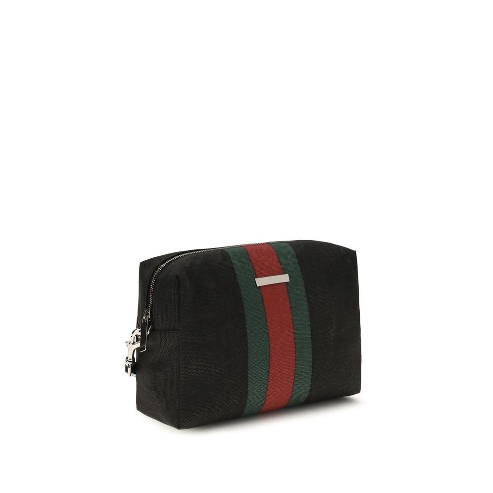 Black Fabric Handbag