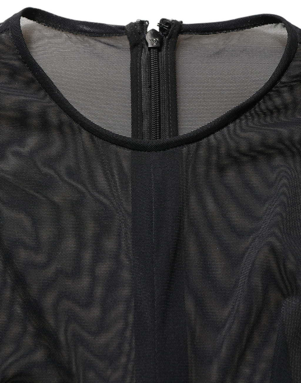 Black Long Sleeve Sheer Fitted Maxi Dress
