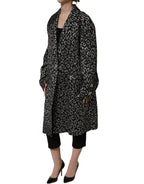 Brown Mohair Belted Long Trench Coat Jacket
