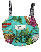 Multicolor Silk Vegetable Print Cropped Top