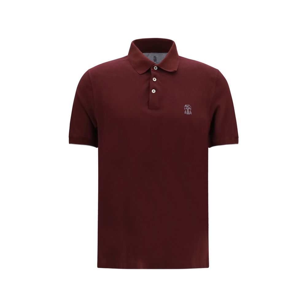 Bordeaux Cotton Polo Shirt