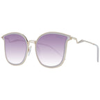 Beige Metal Sunglasses