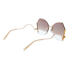Multicolor Metal Sunglasses