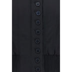 Black Polyester Bomber