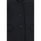 Black Wool Oves Aries Full-Length Jacket
