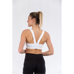 White Polyester Sport Bra