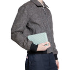 Bicolor Rubber Clutch Bag