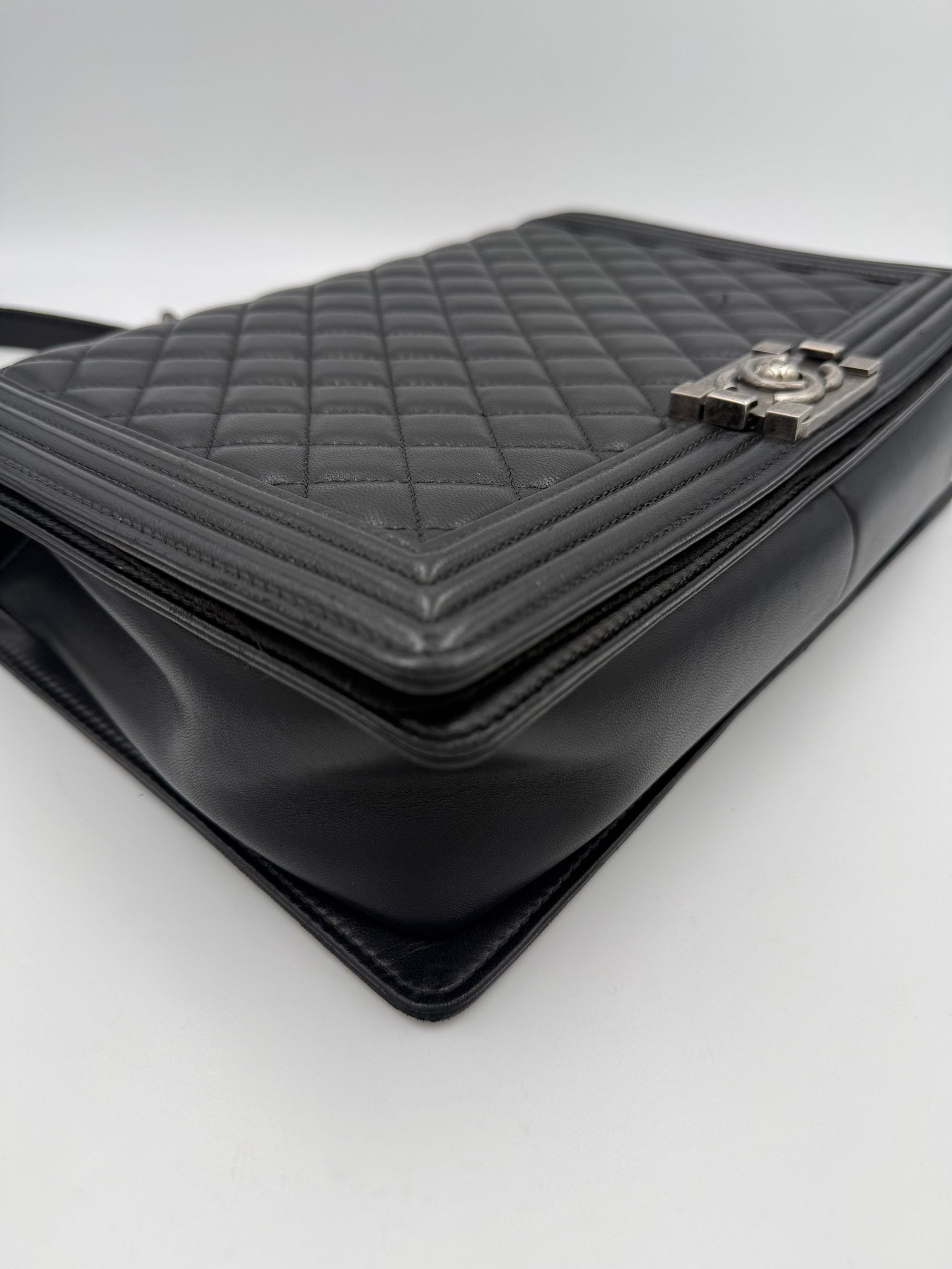 Bicolor Leather Handbag
