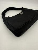 Bicolor Nylon Handbag