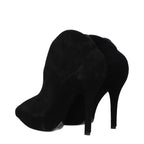 Black Leather Ankle Boots