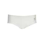 White Polyamide Women Swim Brief