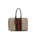 Beige Cotton Shoulder Bag