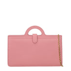 Pink Leather Crossbody Bag