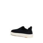 Blue Calf Leather Bos Taurus Sneakers