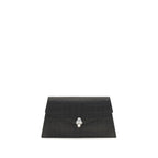 Black Calf Leather Bos Taurus Clutch Bag
