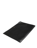 Black #DGFamily Embellished Leather Clutch Borse Bag