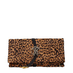 Brown Horsehair Clutch Bag
