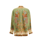 Multicolor Silk Pattern Shirt