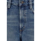 Blue Cotton Relaxed Fit Jeans