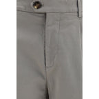 Bicolor Cotton Chino Pants
