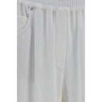 White Cotton Bermuda Shorts
