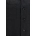 Black Linen Denim Jacket