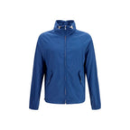 Blue Polyester Shell Jacket